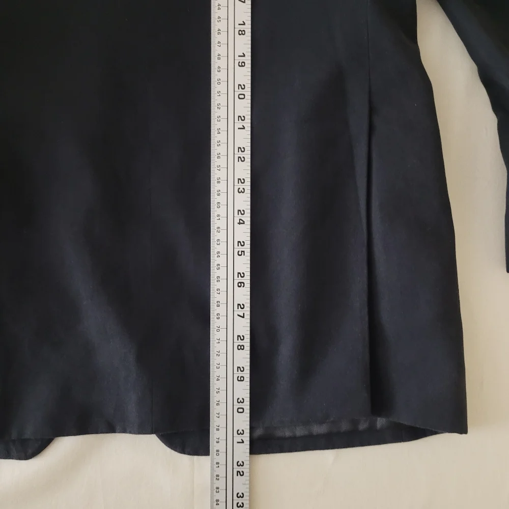 40R Via Europa For Macy's Mens‎ Charcoal Black Sueded Blazer